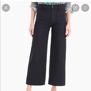 J Crew Point Sur Wide Leg Crop